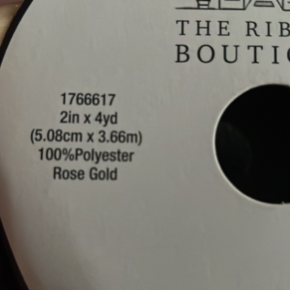 NEW Glittery Rose Gold Decorative Ribbon - Picture 8 of 8